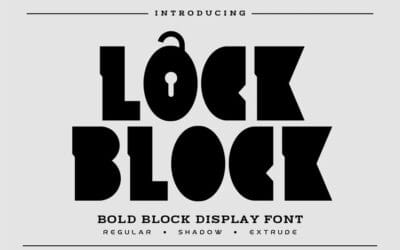 Lock Block Font