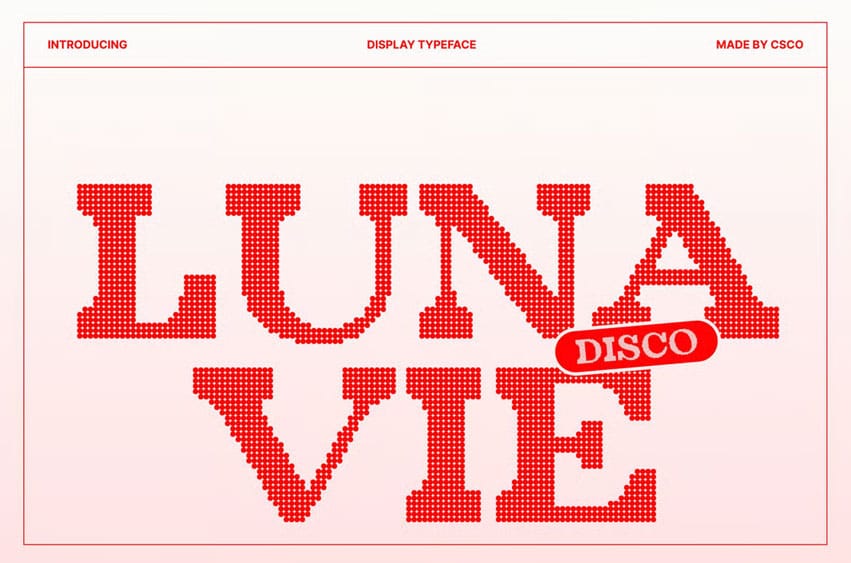 Lunavie Disco Font