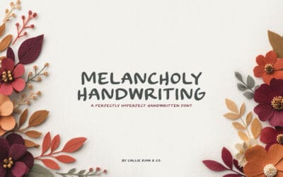 Melancholy Handwriting Font