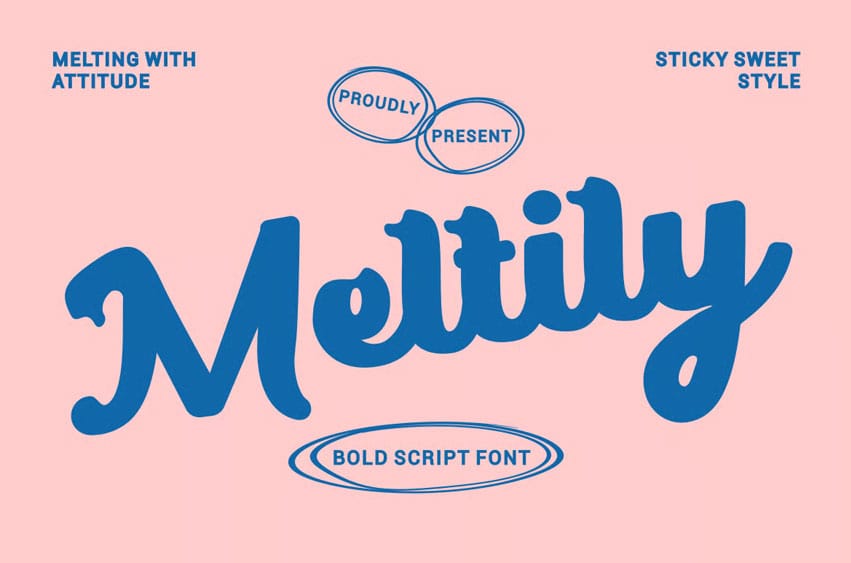 Meltily Bold Font