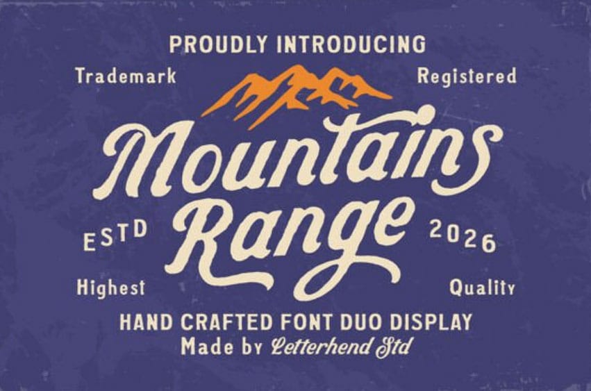 Mountains Range Font