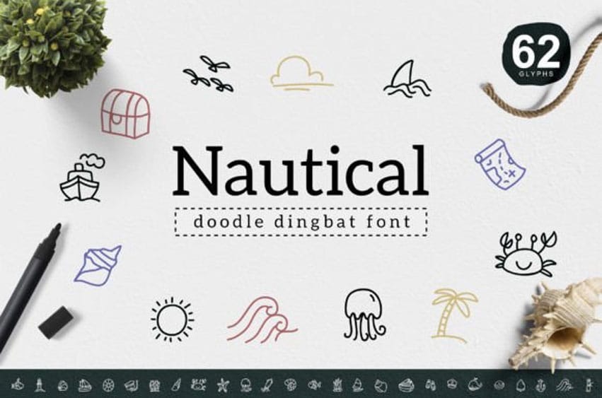Nautical Dingbat Font