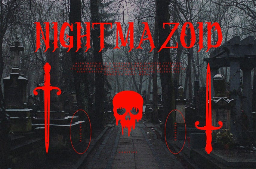 Nightmazoid Deathmetal Font