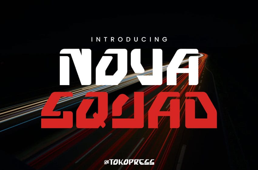 Nova Squad Font