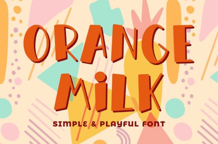 Orange Milk Font