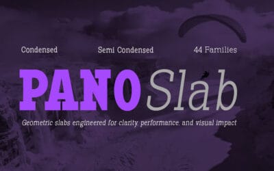 Pano Slab Condensed and SemiCondensed Font