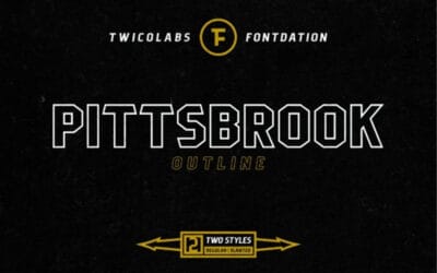 Pittsbrook Outline Font