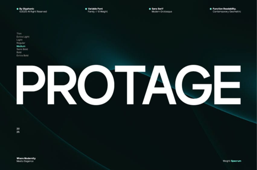 Protage Font