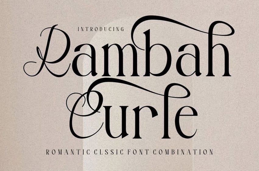 Rambah Curle Font