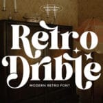 Retro Drible Font