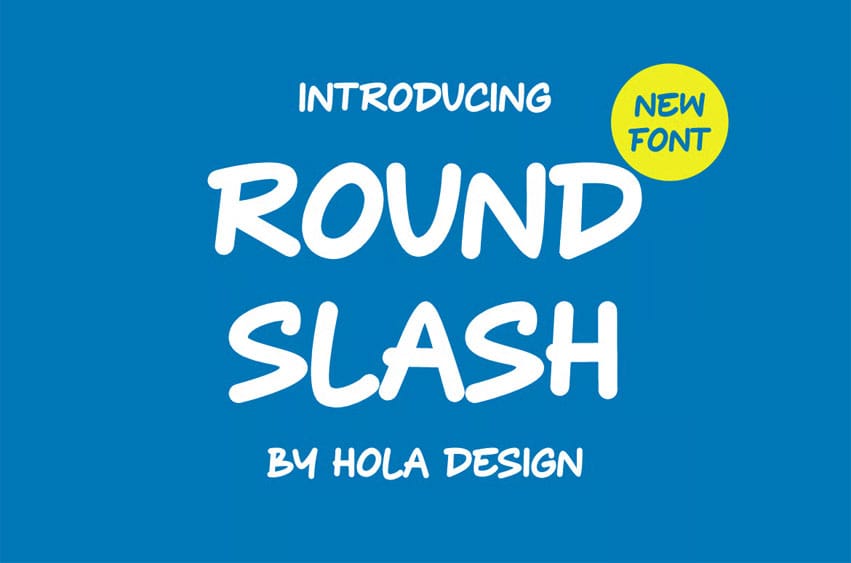 Round Slash Font