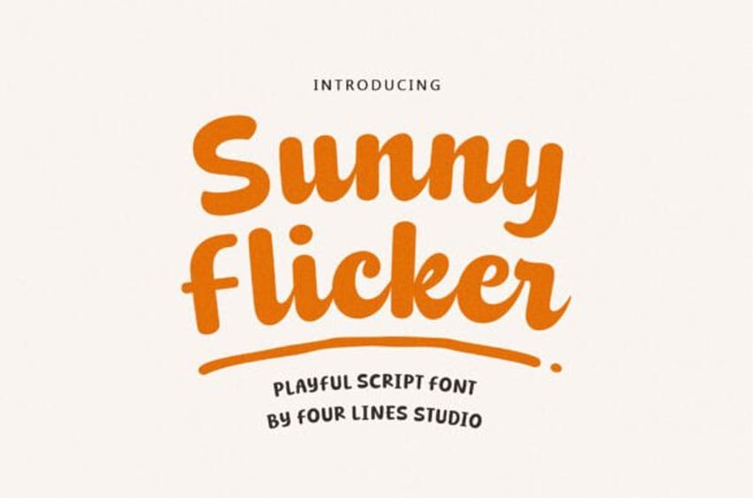 Sunny Flicker Font