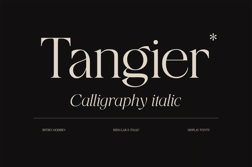 Tangier Font