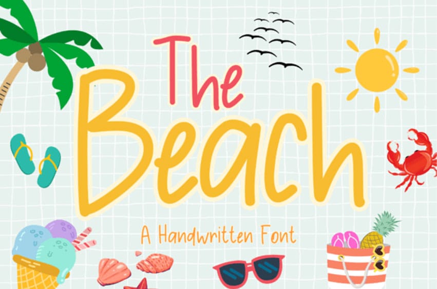 The Beach Handwritten Font