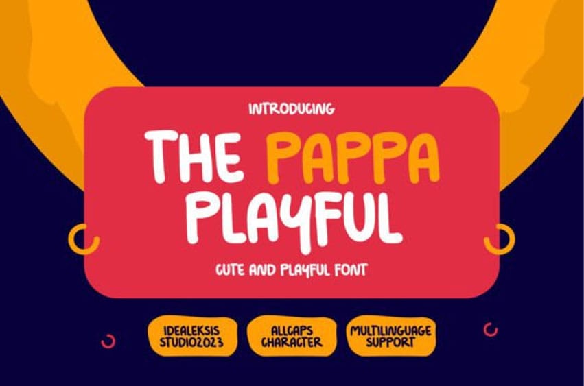 The Pappa Playful Font