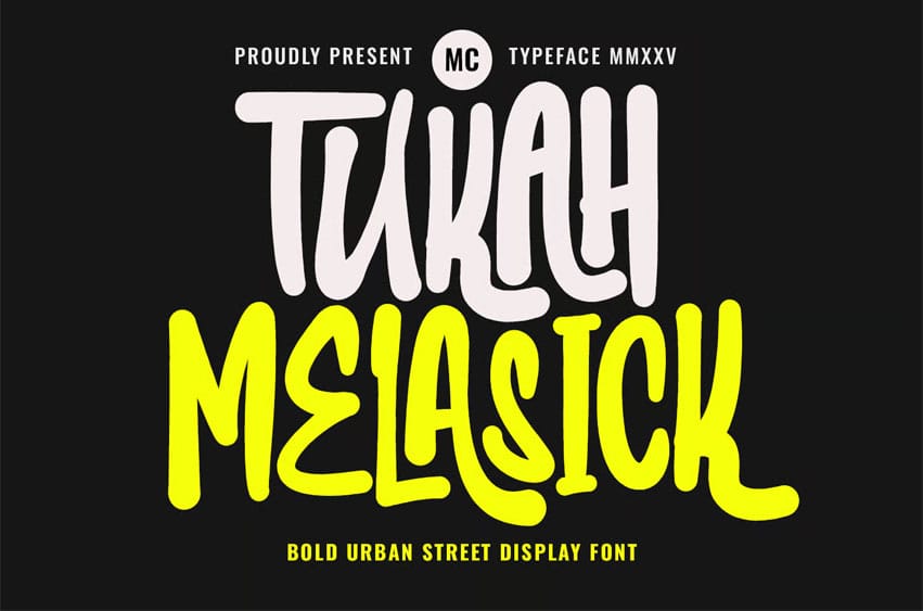 Tukah Melasick Font