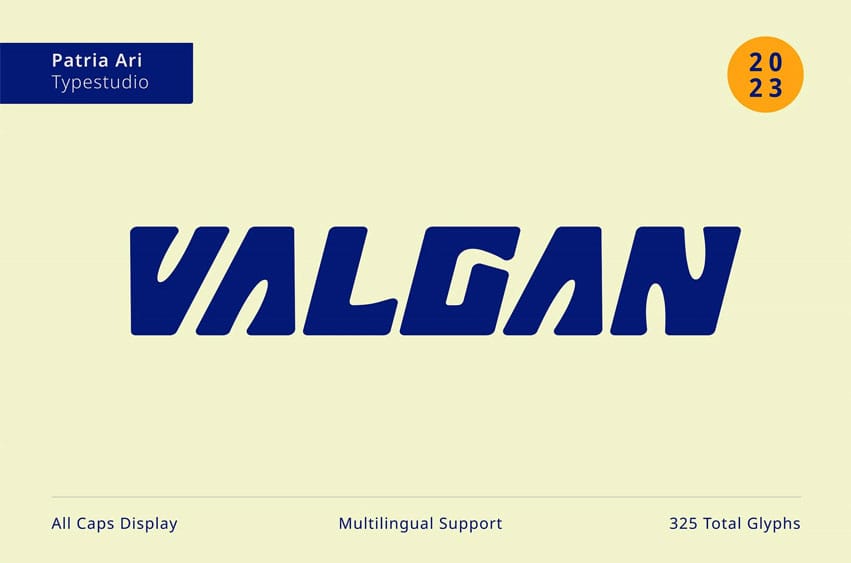 Valgan Jersey Font