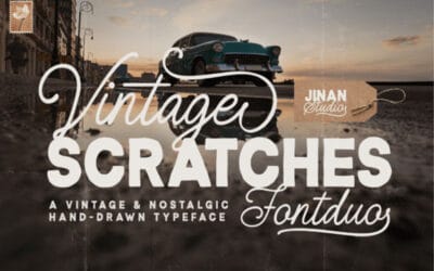 Vintage Scratches Duo Font