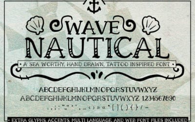 Wave Nautical Font
