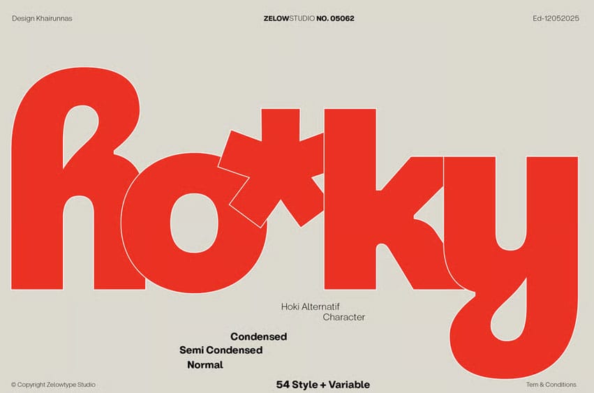 ZT Hoky Font
