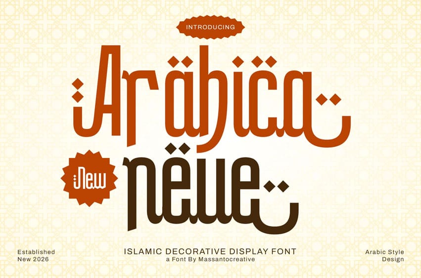 Arabica Neue Font