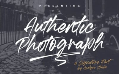 Authentic Photograph Font