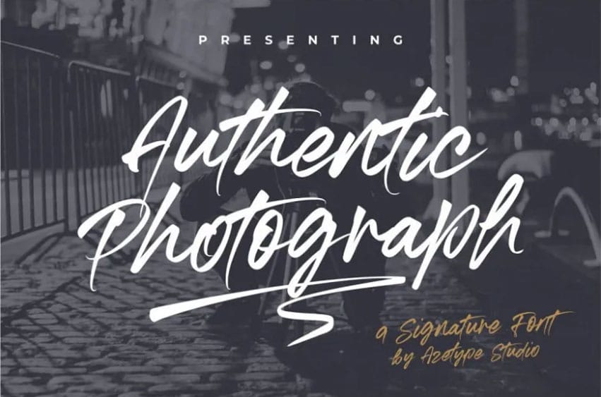 Authentic Photograph Font