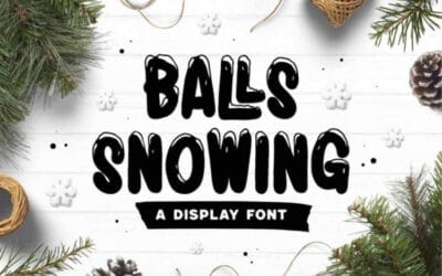 Balls Snowing Font