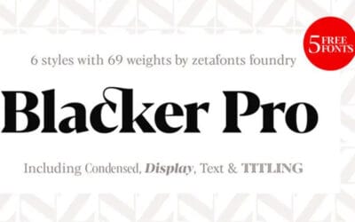 Blacker Pro Font