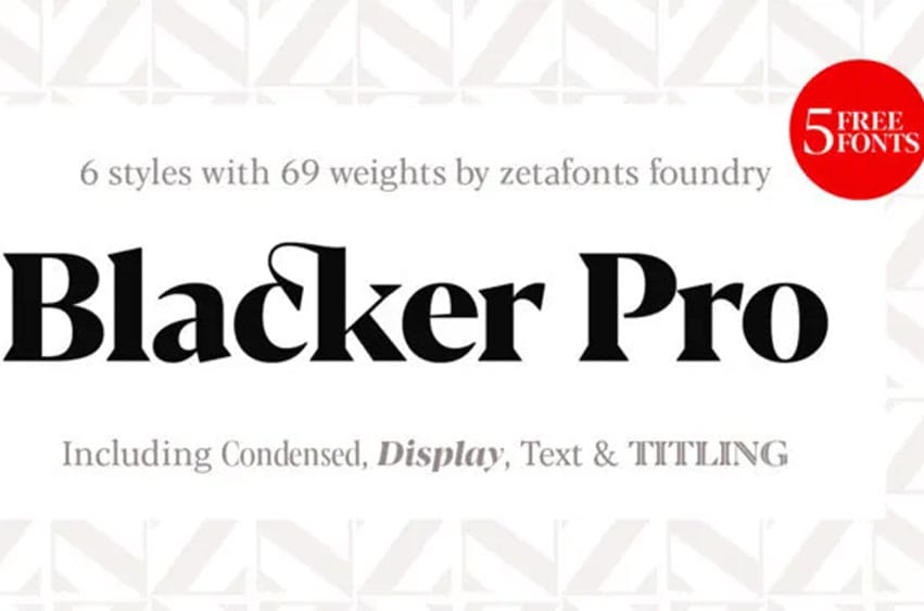 Blacker Pro Font