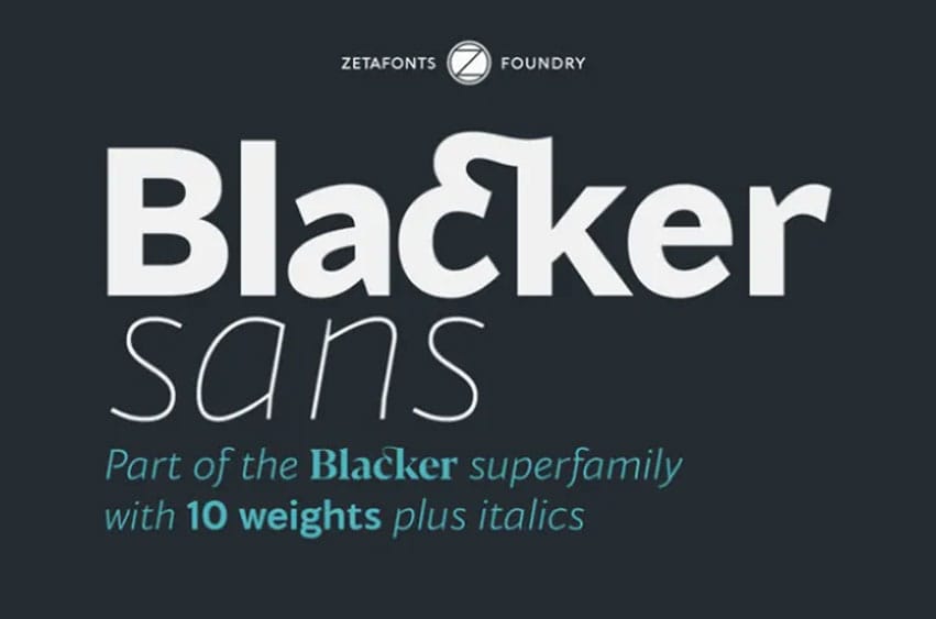 Blacker Sans Font