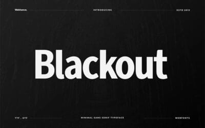 Blackout Sans Font