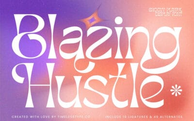 Blazing Hustle Font