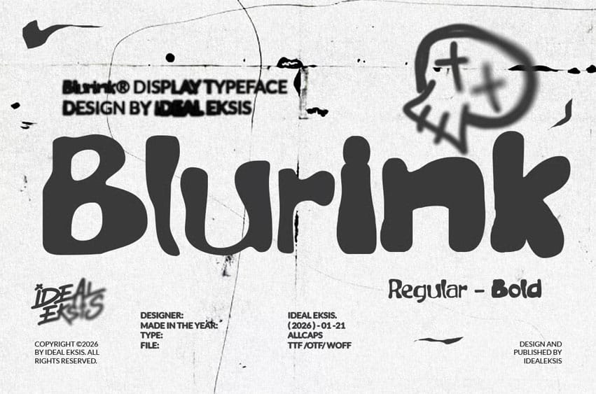 Blurink Font