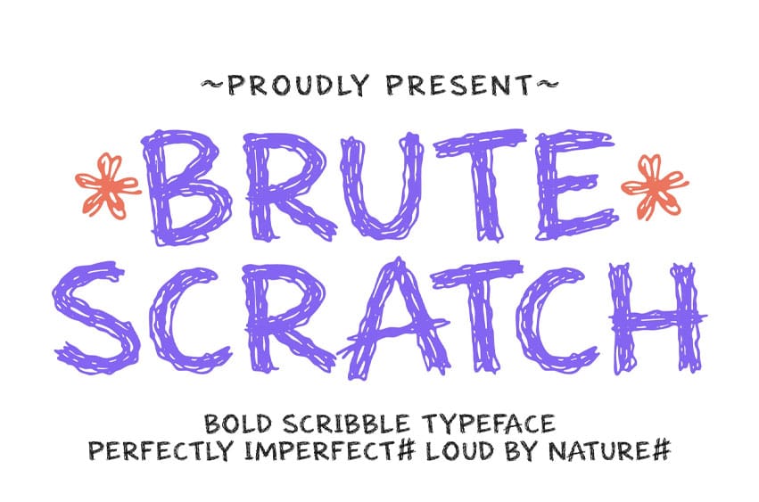 Brute Scratch Font
