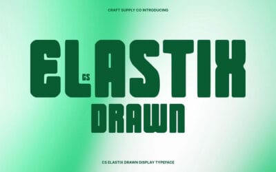 CS Elastix Drawn Font