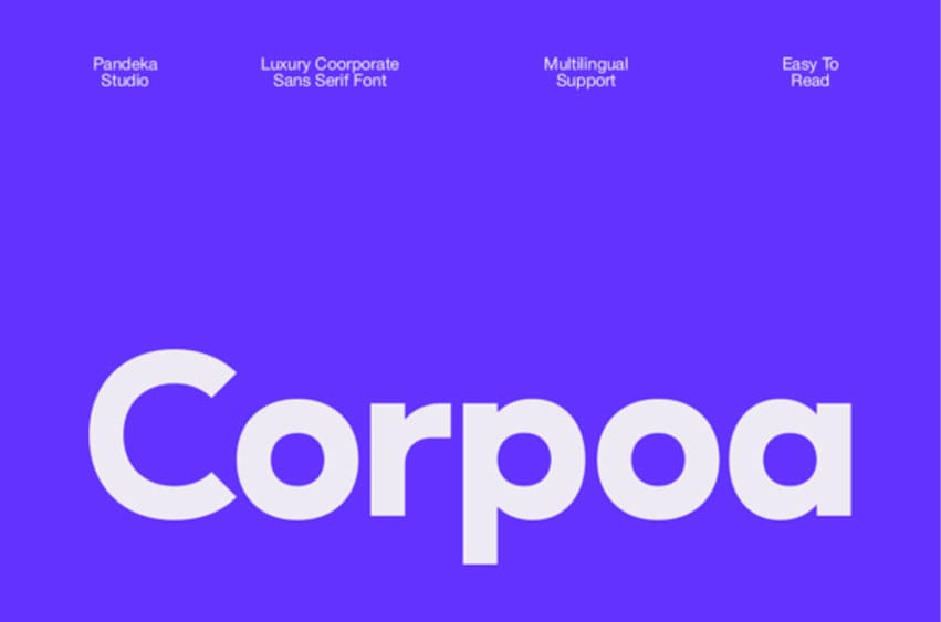 Corpoa Font