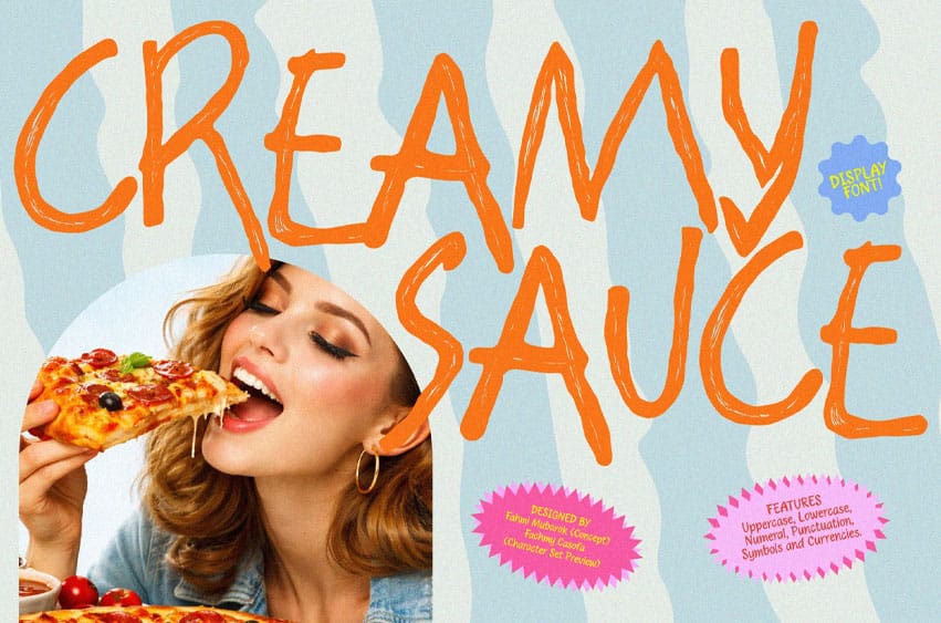 Creamy Sauce Font