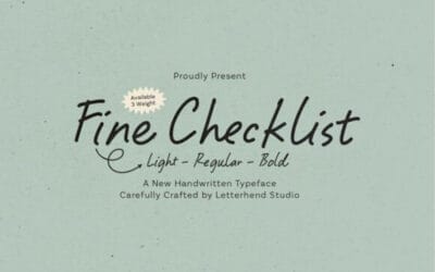 Fine Checklist Font