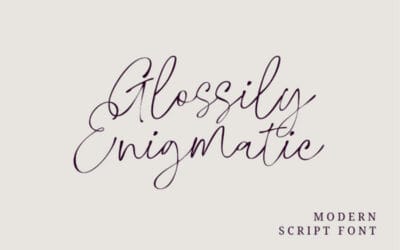 Glossily Enigmatic Font