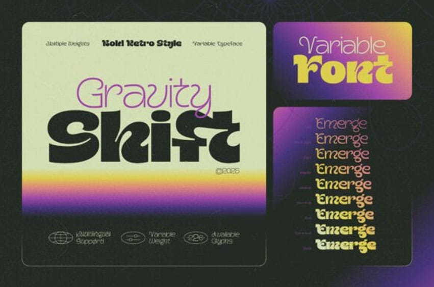 Gravity Shift Font