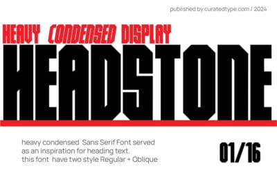 Headstone Heavy Font