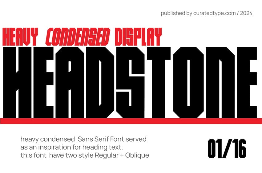 Headstone Heavy Font