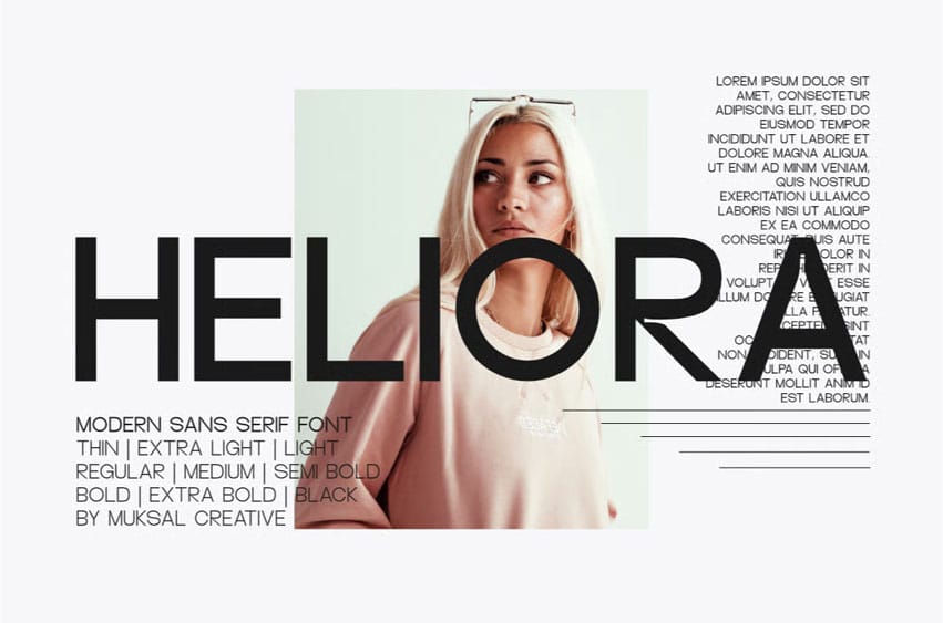 Heliora Modern Font