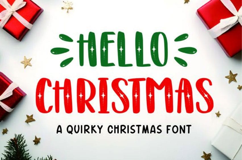 Hello Christmas Quirky Font