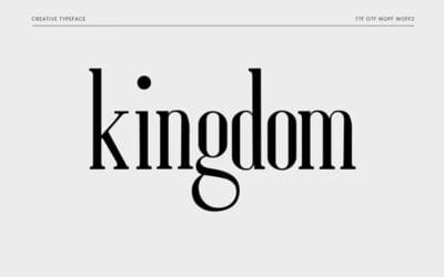 Kingdom Typeface Font