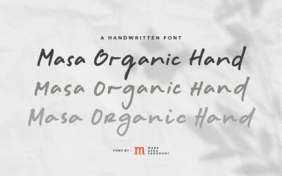 Masa Organic Hand Font