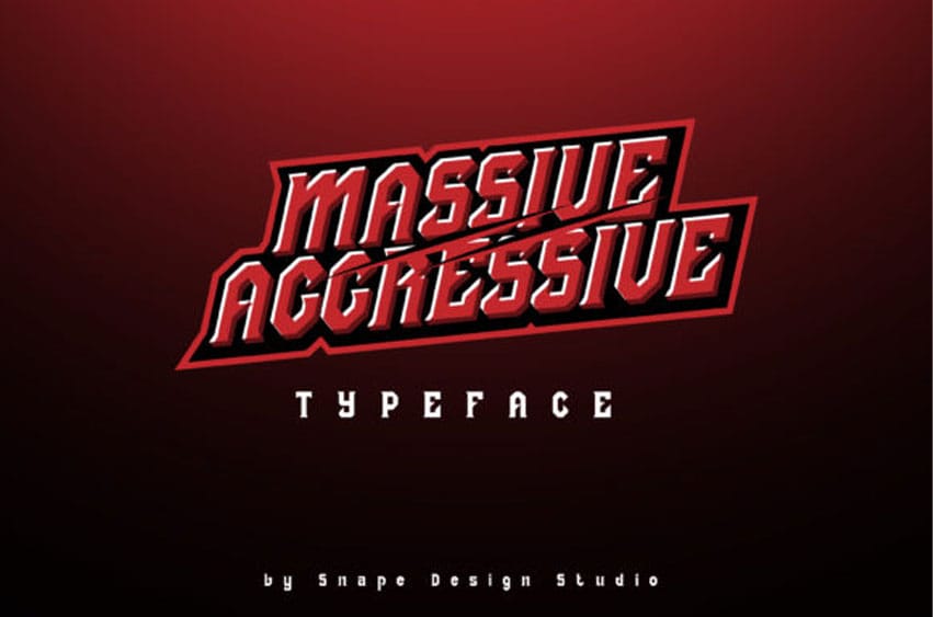 Massive Aggressive Font