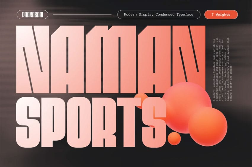 Naman Sports Font