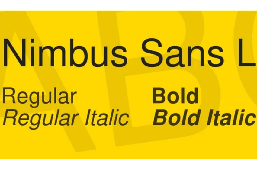 Nimbus Sans L Font